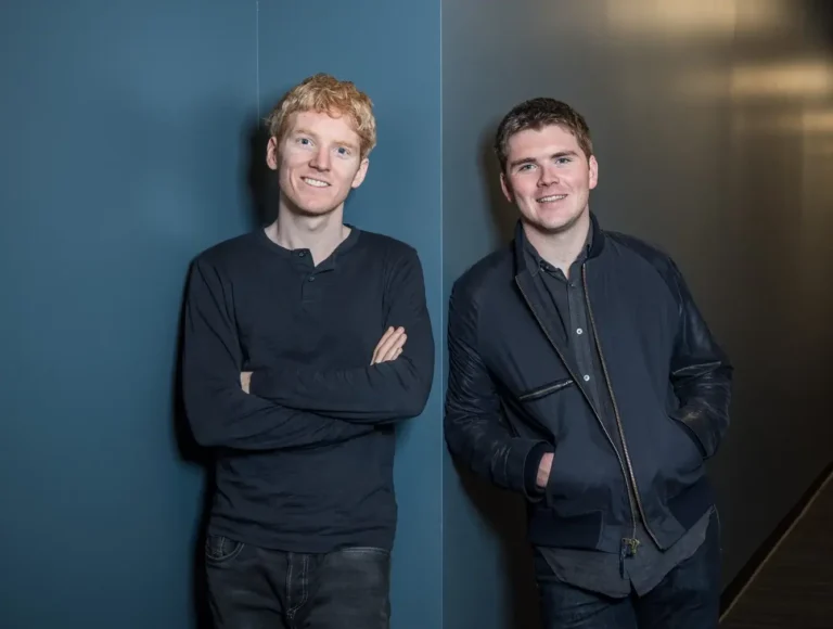 Les fondateurs de Stripe en Irlande Patrick et John Collison